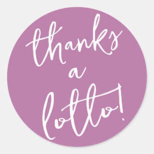 Purple Merci un Sticker Lotto Billet de loterie Fa