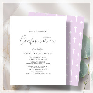 Purple moderne   Confirmation de l'invitation budg