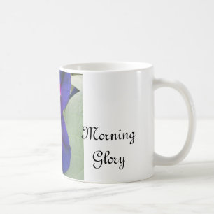 Purple Morning Glory Floral Mug