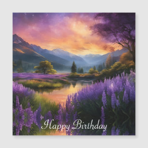 Purple Mountain Valley Sunrise Anniversaire