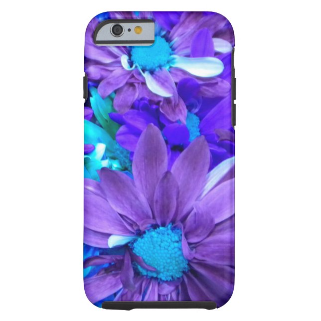 Purple N Turquoise Bouquet iPhone 6 coque (Dos)