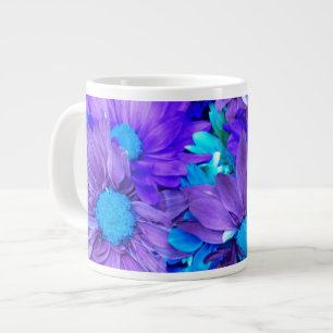Purple N Turquoise Daisers Mugs