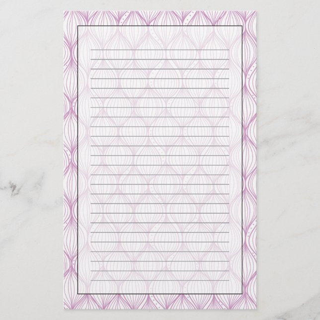 Purple ogee stripes pattern (Devant)