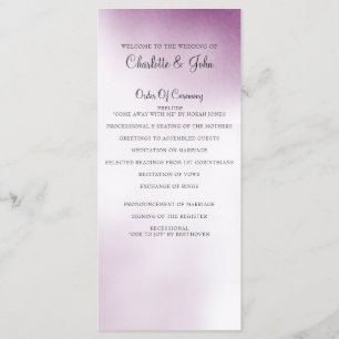 Purple Ombre programmes de mariage