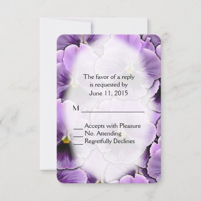 Purple Pansy RSVP (Devant)