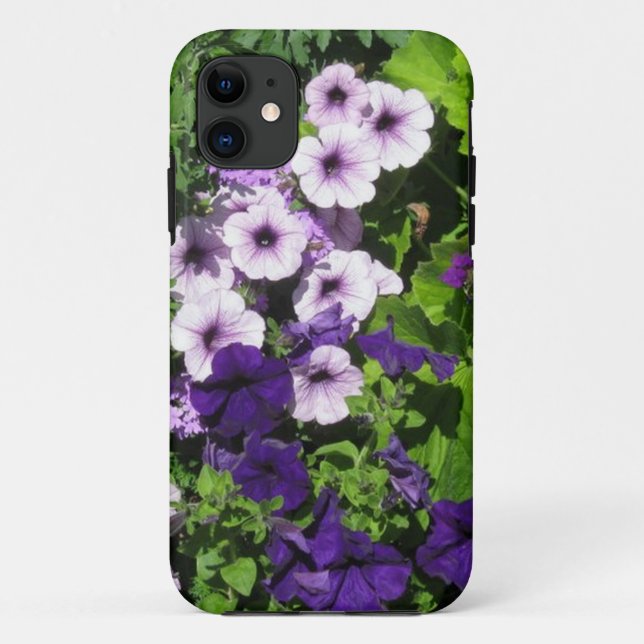Purple Petunias iPhone 5 coque (Dos)