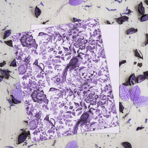 Purple Pheasin Garden Français Scrapbook Papier