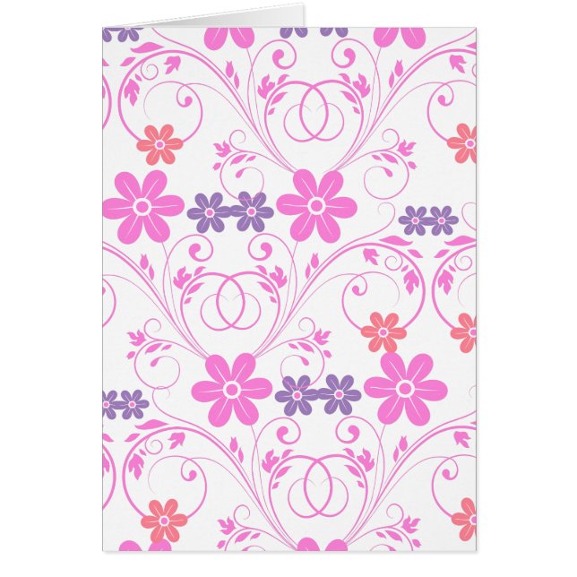 Purple & Pink Modern Floral (Devant)