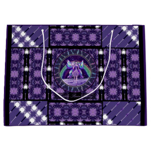 Purple pluie Fairy Grand sac cadeau