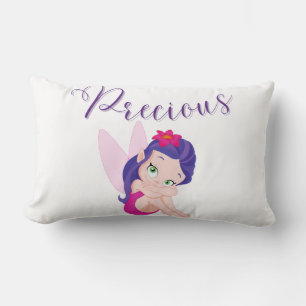 Purple Princess Fairy Lumbar Coussin