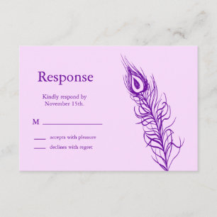 Purple Secouez vos plumes de queue RSVP