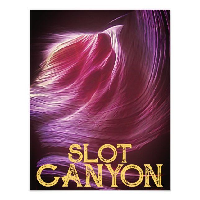 Purple Slot Canyon rose ou votre photo et texte (Devant)