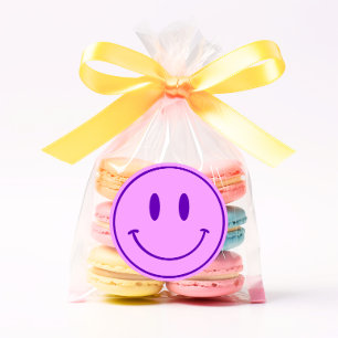 Purple Smile One Happy Dude/Gal Stickers Anniversa