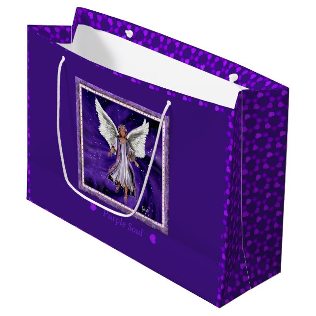 Purple Soul Grand sac cadeau (Devant Angle)