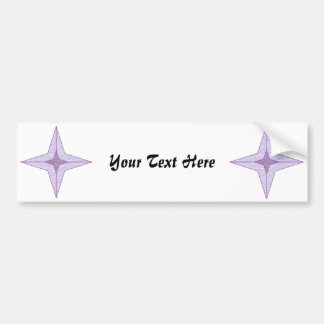 Purple Star Bumper Sticker