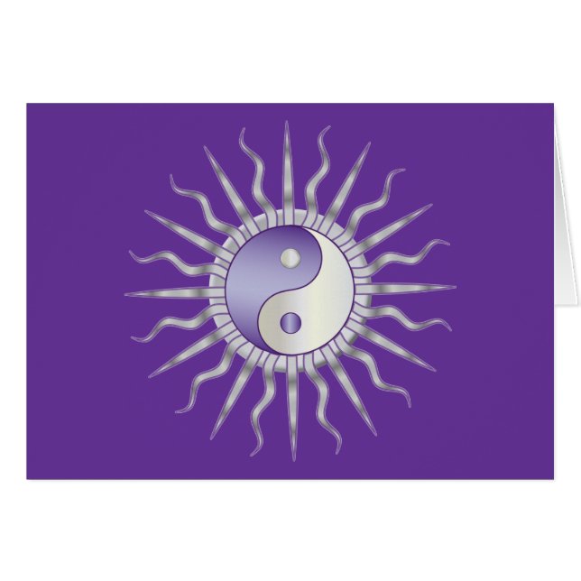 Purple Starburst Yin Yang (Devant horizontal)