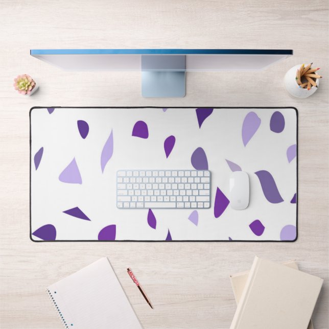 Purple Terrazzo Art Abstrait (Bureau 1)
