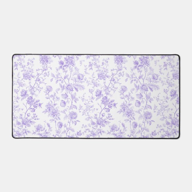 Purple Toile Desk Mat (Recto)