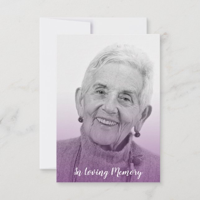 Purple Trendy Transparency Funeral Dear Ones (Devant)