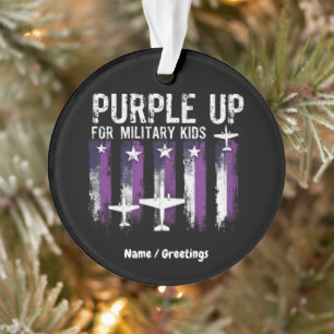 Purple Up For Military Kids Drapeau Montrez Votre 