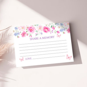 Purple Wilflowers Funeral Partager une carte mémoi