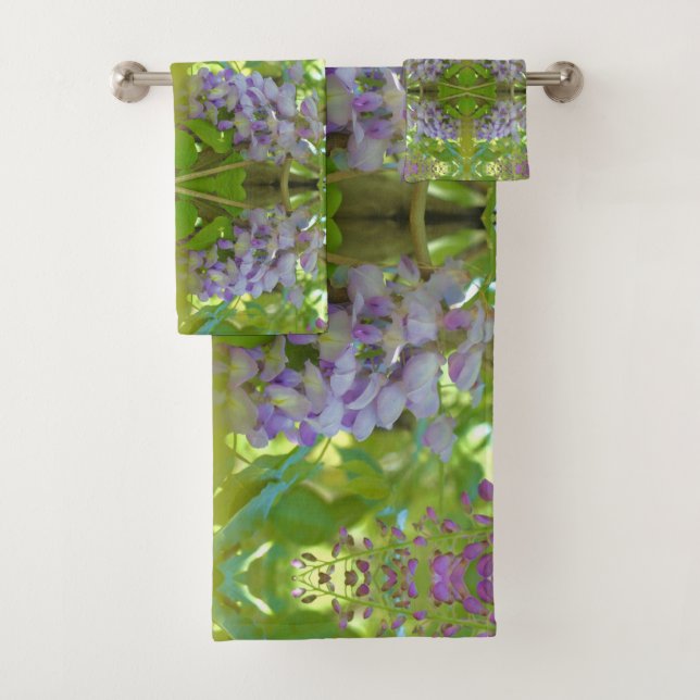 Purple Wisteria Flower Art Abstrait (En situation)