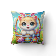 Purr-fect Coussin de Pâques