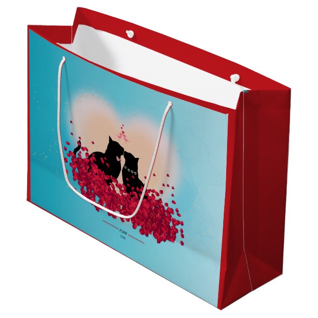 Purr Love - Sac cadeau Kiss (Devant Angle)