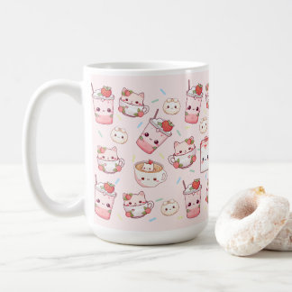 Purr parfaitement brassé : Kawaii Cat Cat Cat Mug