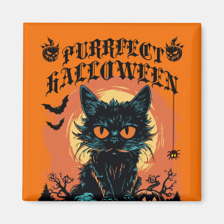 Purrffo Halloween noir chat mignonne aimant