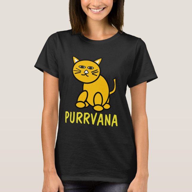 Purrvana Cat Lover T-shirt (Devant)