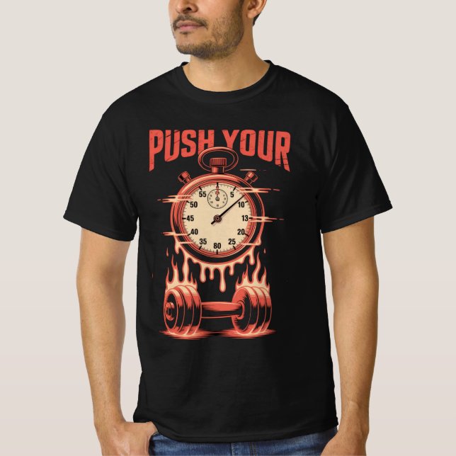 Push Your Time for Dumble T-Shirt – Gym Tees (Devant)