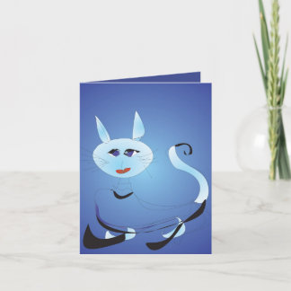Pussycat I Love You Cartoon Carte pour notes