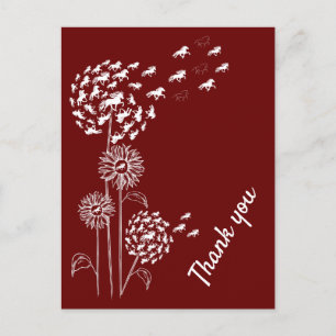 Pusteblume avec des nœuds Carte postale