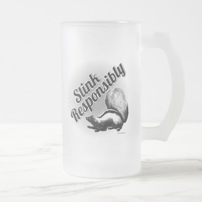 Putain de verre scié responsable Mug de bière (Droit)