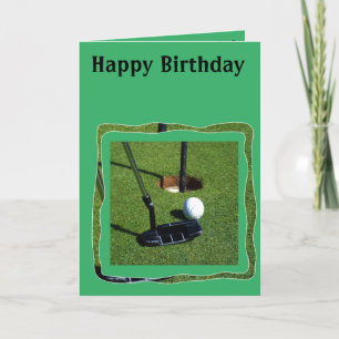 Putter De Golf Prêt À Partir, Carte Anniversaire,