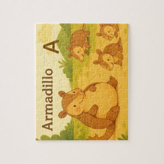 Puzzle 「アルファベットアニマルズ AはArmadillo!」