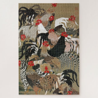 PUZZLE 動 植 綵 絵(20)群 図, 鶏