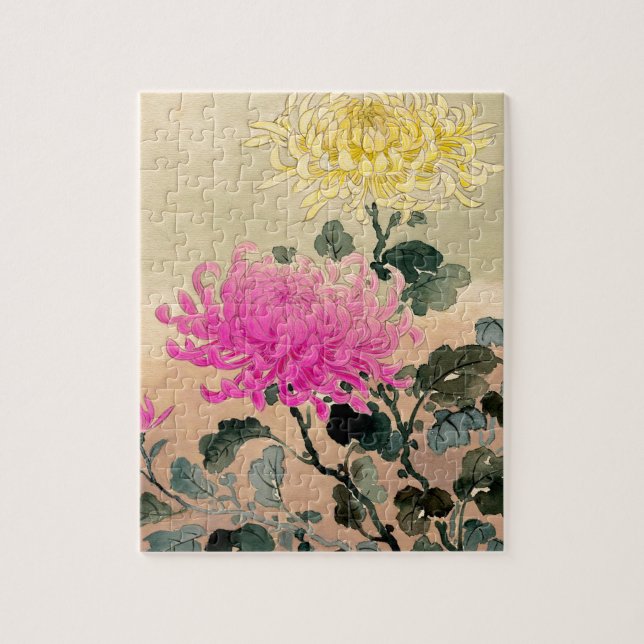 Puzzle 土屋光逸 de Tsuchiya Koitsu - 菊 de chrysanthème (Vertical)