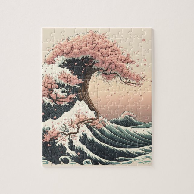 PUZZLE 富士山と桜 (Vertical)