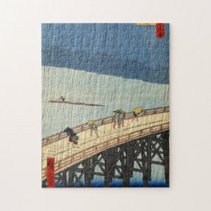 Puzzle 突 の 雨, 広 Pluie Soudaine, Hiroshige, Ukiyo-e