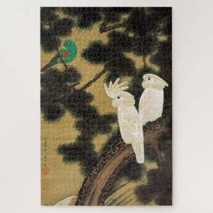 Puzzle 老 松 鸚 図, 冲 Pin & Parrot, Jakuchu, 若