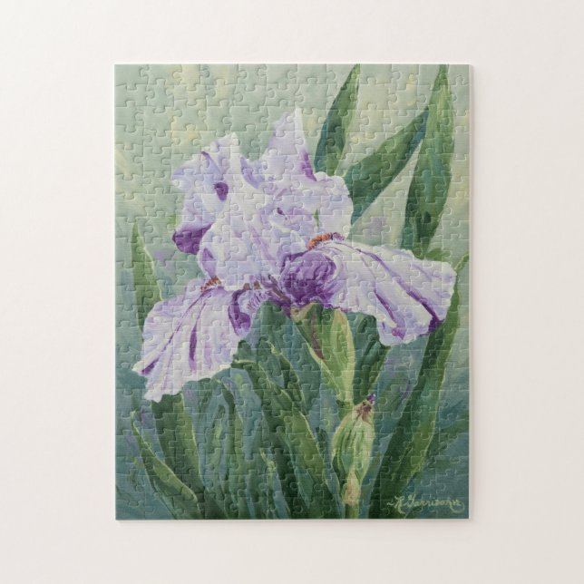 Puzzle 0440 Iris pourpres (Vertical)