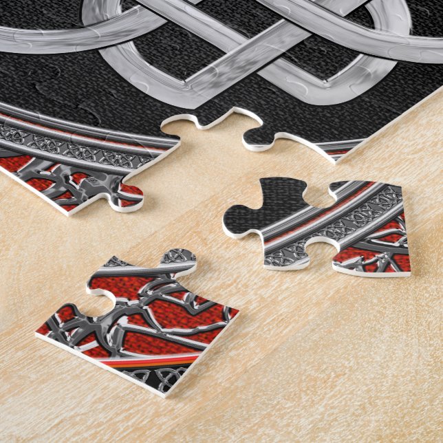 Puzzle [100] Croix du noeud d'argent celtique sacré (Côté)