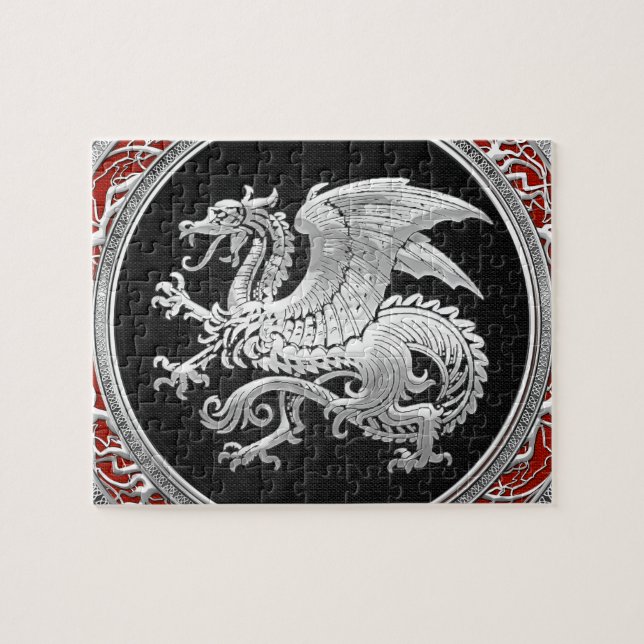 Puzzle [100] Dragon islandais, Landvæ ttir [Argent] (Horizontal)