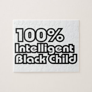 Puzzle 100% Enfant noir intelligent