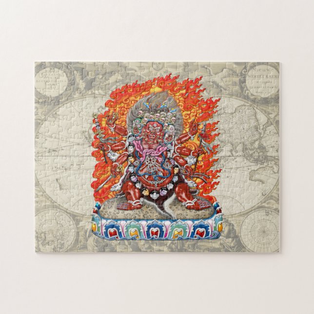 Puzzle [100] Thangka tibétaine - Die furieuse Hayagriva (Horizontal)