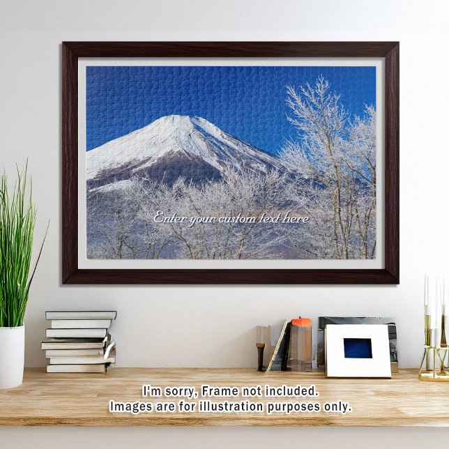 Puzzle [1014] Mt.Fuji – Alongside Transient Hoarfrost (An image of a puzzle displayed in a bright and open room. // 明るく風通しの良い部屋を飾ったときののイメージ)