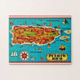 Puzzle 11x14 espagnol de Porto Rico