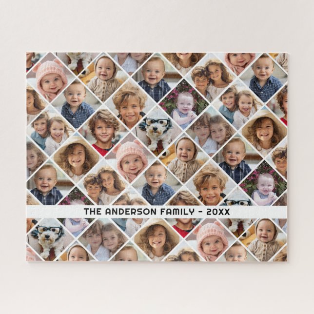 Puzzle 12 Collage de photos Moderne Disposition Diamant N (Horizontal)